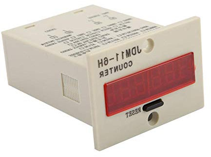 Contador de Pantalla de 6, Instalación eléctrica Temporizadores DíGitos Jdm11-6H Contador ElectróNico de Pantalla de 6 DíGitos Ac220V / Dc36V / Dc 24V / Dc 12V[DC 24V ]