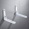 MEETOZ Universal Wall-Mounted Microwave Brackets (Set of 2) - White, arms Extend from 9.3 to 15.4