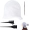Casquette pour Coloration,Capuchon De Teinture Capillaire Réutilisable,Bonnet à Mèches en Silicone,Avec Aiguille à Crochet en Metal,2Pcs Brosse de Coloration de Cheveux,pour Cheveux de Coloration