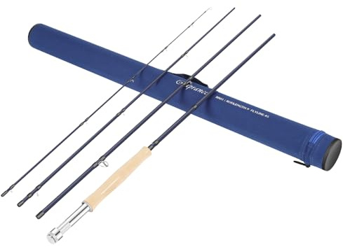 Raprance 3wt Fly Fishing Rod with Tube, 4-Sections, Medium Fast Action Freshwater Fly Rod, IM8 Carbon Fiber