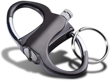 Generisch Outdoor Zündhilfe mit Schlüsselanhänger – Tragbares Feuerstarter-Werkzeug, Wiederverwendbar, Nachfüllbar – Für Camping, Survival, Notfälle – Ohne Brennstoff