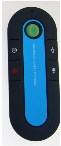 Altavoces Bluetooth inalámbricos portátiles para Coche Kit Manos Libres para Coche Altavoz Manos Libres Bluetooth Kits para Parasol Reproductor MP3 para Coche (Azul)