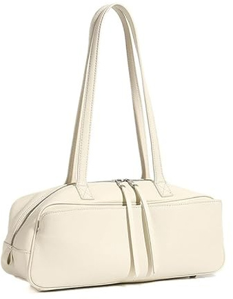 MOSAMHUA Bolso Bowling de Piel Vintage para Mujer, Bolso de Hombro Suave Tipo Almohada, Grande y Cómodo para Trabajo