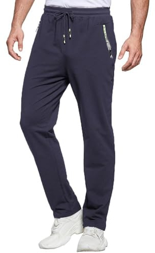 ZOXOZ Pantalones Deportivos Pantalones Hombre Casual Pantalones de Chándal Algodón Cintura Elástica