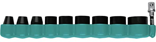 Makita E-01672 Impact XPS® 10 Pc. 3/8 Drive 6-Point SAE Impact Socket Set w/Standard Socket Adapter