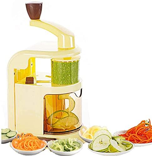 Spiralizer Vegetable Slicer, Heavy Duty Veggie Spiralizer, 4-in-1 Vegetable Slicerfor Low Carb Gluten-Free Zucchini Spiral Noodle Spaghetti Pasta Maker