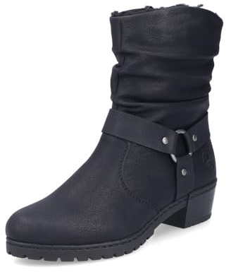 Rieker Botines clásicos de las mujeres Y1760, Botines de mujer, Negro 00., 36 EU