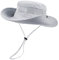 Durio Sonnenhut Damen und Herren - Outdoor Sommer Wanderhut UPF 50+ UV-Schutz Bucket Cap mit Kinnriemen Fischerhut Safarihut Faltbar Mesh Breite Krempe Campinghut