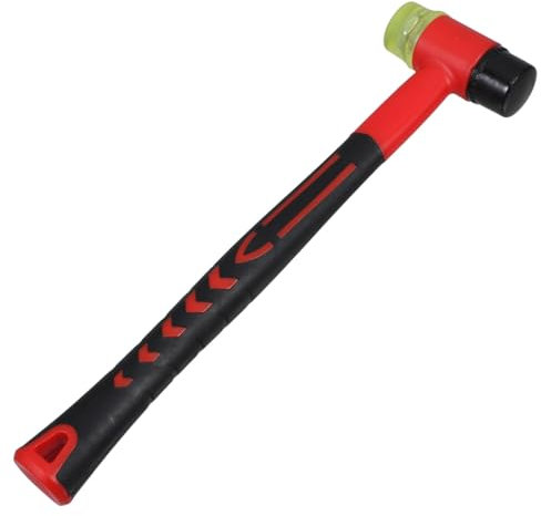 ANDRESLAD Para Instalación De Baldosas Martillo Blando De Doble Cara Mango A Prueba De Golpes Y Agarre Cómodo