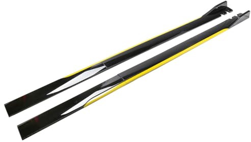 LLL6zzzK Auto Minigonne Laterali per Audi A3 Sportback 8V Hatchback 2016 2017 2018 2019 2020,Auto AntiGraffio Anti Collisione Pedane Laterali Estensioni Protezione Accessori,A-Gloss Black-Yellow