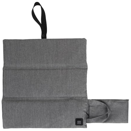 Yechiry Cuscino del Sedile Riscaldato Portatile, Cuscino del Sedile Riscaldato USB Pieghevole Leggero e Regolabile con Temperatura Regolabile con Comoda Maniglia per Giochi da (Grigio chiaro satinato)