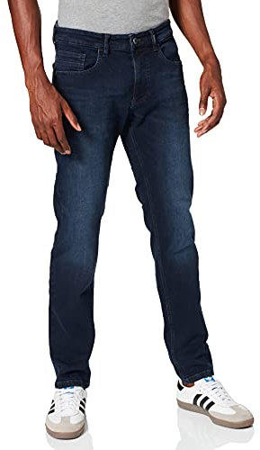 camel active Herren Slim Fit 5-Pocket Jeans Dunkelblau, menswear-33/34
