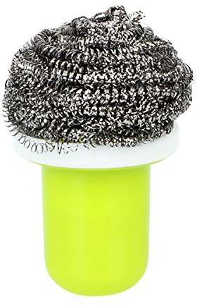 Moonbaby Cepillo de Limpieza Bola de Alambre de Acero Herramientas para Barbacoa Accesorios de Cocina Verde