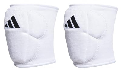 adidas Unisex-Adult 5-Inch Volleyball Kneepads, White/Black, Small