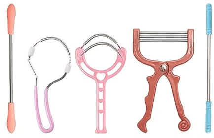 Tiardey 5PCS Epilatore per la rimozione dei peli del Viso Epilatore a Molla in Acciaio Inossidabile Rimozione dei peli del Labbro Superiore per peli Fini sul Viso e Altre Parti del Corpo
