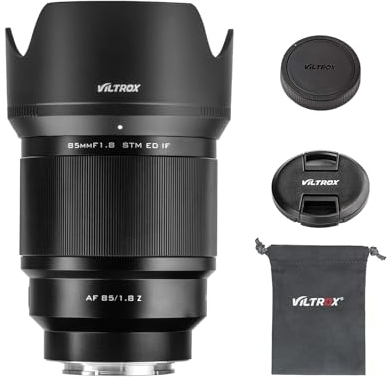 VILTROX 85mm F1.8 Full Frame Autofocus Lenses for Nikon Z Mount Camera Lenses Camera Lenses Large Aperture standard Lens compatible for Nikon Z9 Z8 Z7 Z6 Z5 Z50 Z30 ZFC