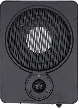 Subwoofer da 8 pollici, sottile per auto, subwoofer, altoparlante basso, compatto, altoparlante attivo, basso migliorato con cavo, set da 600 W