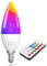 TobeBright LED Leuchtmittel Farbwechsel E14, 3W RGB Glühbirne E14 mit Fernbedienung Warmweiß 3000K + RGB Dimmbar Farbige Birne E14, 40W Äquivalent, Speicher- und Timing-Funktion, 1er-Pack