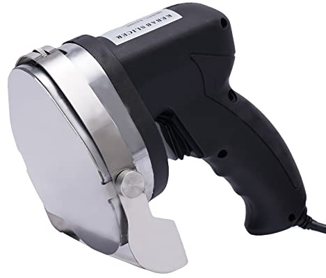 Electric Auto Shawarma Gyro Doner Kebab Slicer Cutter 2 Blades US Plug 80W, 420 and 304 Stainless Steel Gyros Machine Meat Cutter