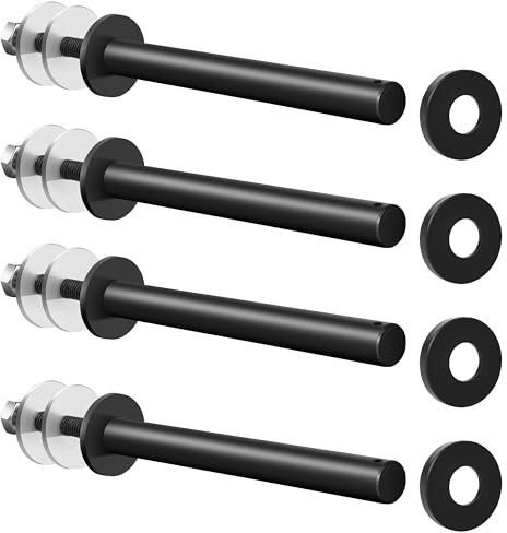 EVERYMATE Weight Plate Holder: Power Rack Attachments Squat Rack Weight Plate Rack for 1 inch Weight Plates, 2x2 3x3 2x3 Power Cage Accessories Weight Plate Storage