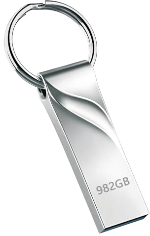 Memoria USB 982GB Impermeable Alta Velocidad Pen Drive USB 3.0 Mini Pendrive Portátil Memory Stick 982GB para Ordenador Portátil, Ordenador, TV, Coche (982, GB)