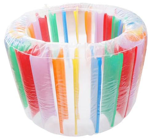 Toyvian Rueda Inflable Flotante para Piscina y Jardín Niño, Rodillo Hidráulico Transparente Mediano, Juguete Acuático Multifuncional para Baño y Juego al Aire Libre,
