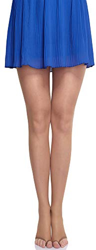 Merry Style Damen transparent zehenlose Strumpfhose Lycra MS 336 10 DEN(Sable, M (36-40))