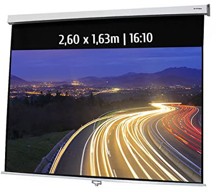 Ecran de Projection Manuel 2,60 x 1,63m - Format 16:10
