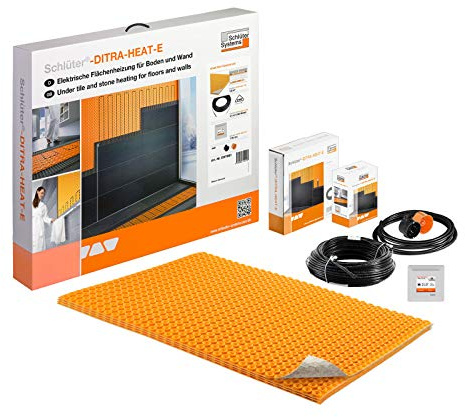 Schlüter DITRA-HEAT-E Kit de Chauffage au sol Chauffage mural (DUO-S3 Set 3,2 m²)