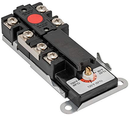 Eastman Outdoors Thermostat for Single Element Water Heaters, Black