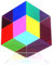iKeelo Color Cube (60mm) mit Ständer, Magischer Farbwürfel Acrylwürfel Prisma, Physikspielzeug für Haus oder Büro Dekoration