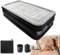 YRHome Luftmatratze Matratze Luftbett Selbstaufblasend Aufblasbare Matratze mit eingebauter Elektrischer Luftpumpe & Tasche Schnelles Aufblasen Gästebett für Camping für 1 Person, 187 x 90 x 46 cm