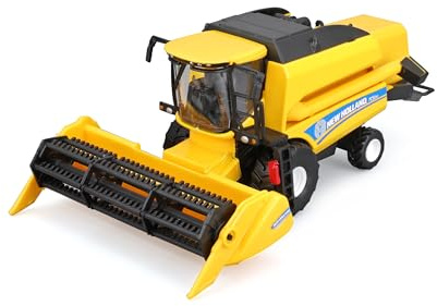 Bburago - Collection Construction - Moissoneuse batteuse TC5.9 New Holland - en Métal Véhicule à l'échelle 1:50 - Jouet pour Enfant - à Collectionner à partir de 3 Ans