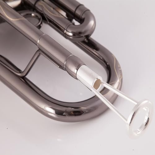 Bamjour Accesorios de Trompeta, Dispositivo de Entrenamiento de Embocadura Hueca Boquilla de Trompeta Constructor de Músculos Labiales Corrector de Forma de Boca Removedor de Boquilla de para