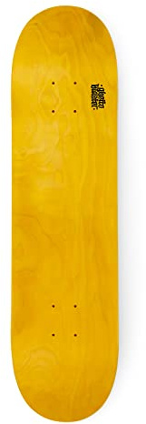GHETTOBLASTER Tavola Skateboard Professionale, Principianti, Bambini, Adulti, Blank in Acero 7 Strati, Peso Max 90kg, Modello Small Logo Yellow 8.0”