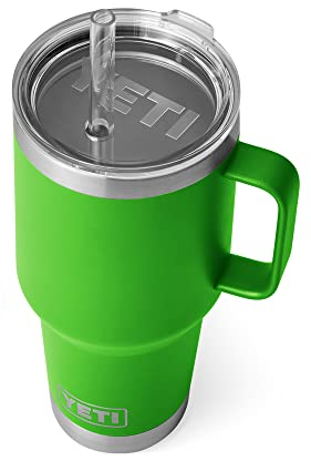 Yeti Rambler 35 oz Straw Mug, Vacuum Insulated, Stainless Steel, Canopy Green