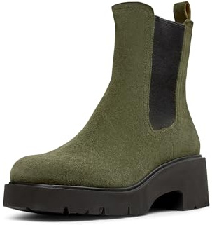 Camper Women's Milah K400575Chelsea Bootie, Dark Green 014, 4 UK