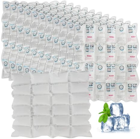 Versand von Kühlakkus, Trockeneis für den Versand von Tiefkühlkost, flexible Kühlakkublätter für Kühlboxen, langlebige Gefrierakkus 14'' x 13'' 288 Zellen