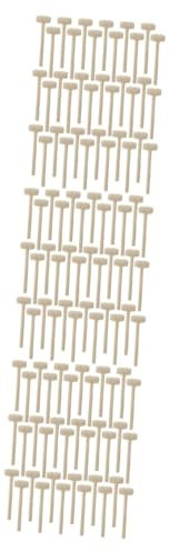 BESTonZON 108 STK Holzhammer Schlaghammer Aus Holz Süßigkeiten-Hammer Zerbrechlicher Herzhammer Schlaghammer Spielzeug Muschelhammer Hammer Für Schokolade Gehirnspielzeug Hummer Hölzern
