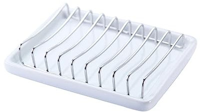 WESIEVYA Edelstahl Seifenablage Für Badezimmer Haushaltsseifenschale Aus Stahl Seifenbehälter Mit Ablauffunktion Seifenschale Für Dusche Arbeitsplatte Küche