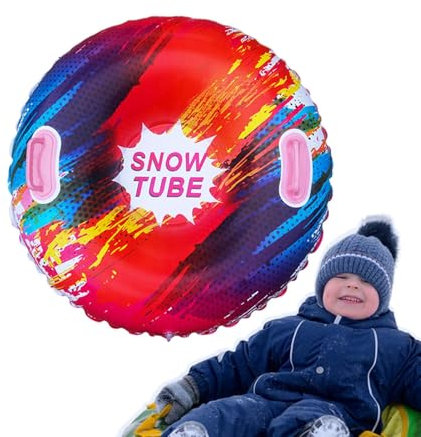 Snow Tubes – Schlitten, aufblasbar | bunte Schneeröhren für den Schlitten mit Griffen aus Schneerohr im Anti-Impintenus-Design für Schlitten