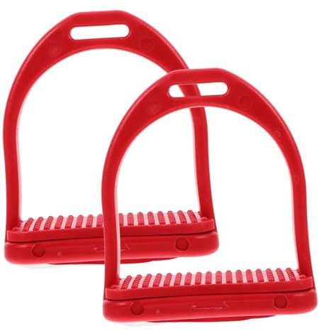 EXHUMKY 1 Paar Westernsattel Englisches Design Rot Minigröße Stabiles Pom Material