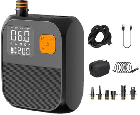 Trådlösa luftkompressorer – 25 PSI paddelbräda elektrisk luftpump