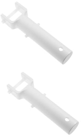 INOOMP 2 Cabezales De Succión De Lodos para Piscina Accesorios para Aspiradora Mango De Plástico Blanco