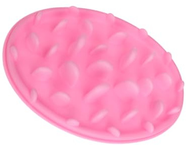 SHINEOFI Mangeoire à Alimentation Lente en Silicone Grosse Taille pour Chien Prévention Avalement Rose, Bol Anti-Étranglement pour Repas Contrôlé en Intérieur et Extérieur