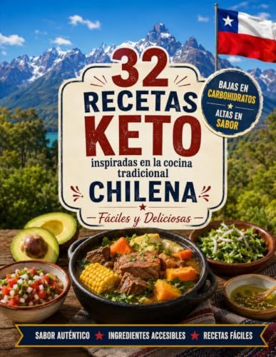 Keto Con Sabor Latino: Chile: 32 Recetas Keto Inspiradas en la Cocina Tradicional Chilena — Fáciles, Deliciosas y Bajas en Carbohidratos