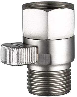 CIENCIA Duschkopf Absperrventil 1/2 zoll Eckventil Messing Kugelhahn Größe 1/2 Innen x Aussengewinde Shut-Off Ventil für Duschbrause, Brauseschlauch, AV016NA