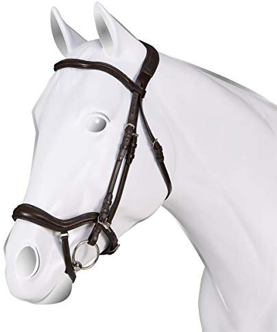 Acavallo Anatom Nose Band Jump Bridle- AC9530, Cob, Brown
