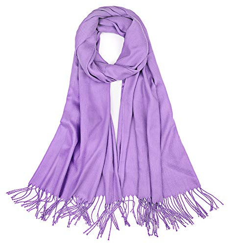 YFZYT Sciarpa Donna Sciarpa Autunno Inverno, Unisex Donna Morbida sciarpa di cashmere, Tinta Unita Grande Sciarpa Caldo Scialle con Nappa (Molti Colori)