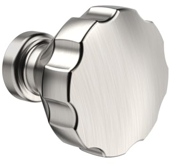FURNIWARE 10 stycken skåpknoppar skåp borstad satin-nickel lådknoppar möbelhandtag möbelknoppar